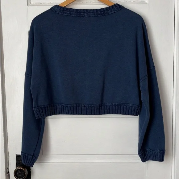 FREE PEOPLE SWEETNESS CROPPED SWEATSHIRT - Picture 5 of 10